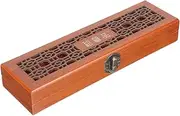 NOLITOY Box 24 Harmonica Storage Box Harmonica Case Carry Jaw Harp Travel Musical Mouth Organ Holder Velvet Storage Case Wood