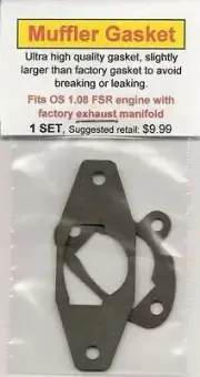 OS 1.08 FSR Exhaust/Muffler Gasket 2 PC Set w/fact-NIP