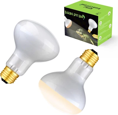 75W Basking Spot Daylight Lamp UVA Reptile Heat Bulb Soft White Sun Lamp for Rep