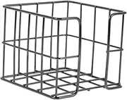 GETAJGHSD Note Box Mini Baskets Office Stationery Wire Baskets Cute Note Dispenser Memo Pad Holder Small Metal Basket Metal Note Holder Small Black Wire Basket Metal Baskets for Organizing