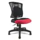 DR. AIR 人體工學氣墊腰靠椅墊透氣辦公網椅-紅黑