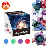 Hand Flip Puzzle Anti Stress 3D Magnetic Magic Cube Gift Toys Variety Changeable