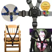 Chair Strap Safe Belt Baby Kids Harness Pram Car 5 Point Safety Stroller High