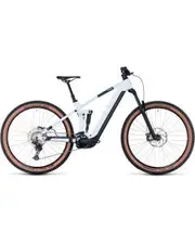 Cube Stereo Hybrid 140 HPC Pro 625 Electric Enduro Bike 625Wh Battery Frost White 'n' Grey