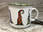 Large Coffee Mug Halloween. Off Duty Witch. Witches Hats Cobwebs & Cauldrons New