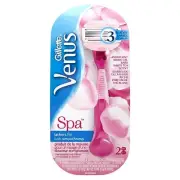 Gillette Venus ComfortGlide White Tea Razor for Women 2 Blade Refills 1 Count