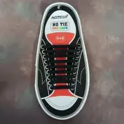 Homar No Tie Shoelaces Black Elastic Waterproof 9+9