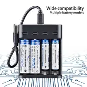 Intelligent LCD Charger 4 Slots For NI-CD NI-MH Lithium AA AAA Nimh Battery