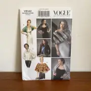 VOGUE Accessories #V8142 WRAP Shrug CAPELET Jacket SEWING Pattern UNCUT ~ XS-S-M