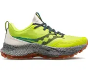 New Men's Saucony Endorphin Trail Running Shoes Size 11.5 Green Reflect Camo