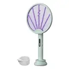 Electric Fly Swatter Racket 2-In-1 Intelligent Bug Zapper With Usb Rechargea CL