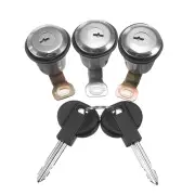 3Pcs Barrel Door Lock Cylinders Set W/ 2 Keys For Peugeot For Citroen Berlingo Xsara