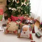 Christmas Tree Christmas Pillowcase Snowman Cushion Cover Sofa/Bed