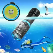 Waterproof Dive Light 10000LM LED Scuba Diving Underwater Flashlight Torch 1X