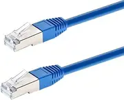 Monoprice Cat6A Ethernet Patch Cable - 5 feet - Blue | Zeroboot, RJ45, Stranded, 550Mhz, STP, Pure Bare Copper Wire, 10G, 26AWG - Entegrade Series