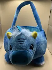 Huntington Home plush “Dinosaur “ Easter basket- party tote NWT