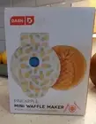 DASH Mini Waffle Maker - 4” Waffle Iron, Pineapple Print NEW IN BOX