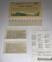 CHAMP HO DECAL-PENNSYLVANIA/PRR “B’WAY LTD” PULLMAN CARS (1948-60’s) BRNZ #PH-82