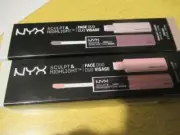 2 NYX Sculpt & Highlight Face Duo SHFD04 Cinnamon/Peach 0.17 oz TWO Pc