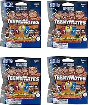 Party Animal NBA Basketball Figures Blind Bags Gift Set Party Bundle - 4 Pack, Team Colors, One Size (NBA Series 1- Lot of 4 Packs)