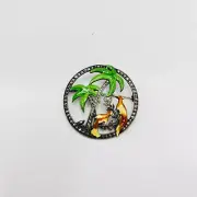 Sterling Silver Nicholas Barbieri Uncas Plam Tree Birds Brooch Pin Island