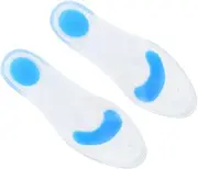 Baluue Silicone Insoles for Foot Care Arch Support Pads for Sports Shoes for Men