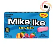 6x Packs Mike & Ike Berry Blast Flavored Chewy Candy | .78oz | Fat & Gluten Free