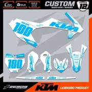 KTM 50 65 MOTOCROSS GRAPHICS CUSTOM MX GRAPHICS SX50 SX65 BLOK WHI/BLU-O