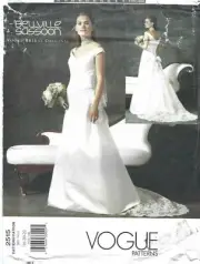 Vogue Sewing Pattern, Bellville Sassoon, 2515, Bridal Dress, Size 18 - 22, Uncut