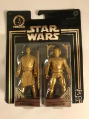 STAR WARS Skywalker Saga Commemorative Edition GOLD Mace Windu & Jango Fett –NIP