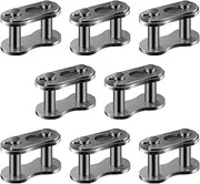 AIEX 8pcs #35 Chain Master Links, Steel Alloy Heavy Duty Roller Chain Connector Links for Bike Mini Bike Bicycle Karting Pit ATV Scooter