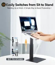 Adjustable Laptop Stand for Desk - Fits 13"-16.5" Notebooks