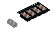 SMD Heatsink 19mm x 8mm x 6mm ¦ Finned ¦ 37 K/W ¦ Solderable ¦ Reel of 800