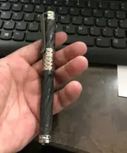 Swirl Solid EDC Titanium Carbon Fiber Ball Pen Business Office Signature Gel Pen