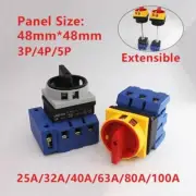 Isolator Disconnecting Switch 3P-5P Load Break 25A-100A On-Off Padlock Kits