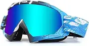 BATFOX Dirt Bike ATV Goggles Motorcycle Gear Riding Motocross Dirtbike 4-Wheeler MX DH Accessories Goggles Glasses for Men Women Youth UV400 Protection Dust-proof Anti-Slip Strap