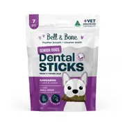 Bell & Bone Kangaroo Senior Dental Sticks Dog Treats Small