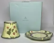 PartyLite Garden Lites Decorative Shade & Tray Retired NIB P15C/P8098