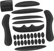 Mipcase 1 Set Helmet Liner Cycle Helmet Pads Road Bike Helmet Foam Pads for Helmets Helmet Pads Replacement Protector Barbell Helmet Accessories Scooter Riding Hat Padding Black Polyester