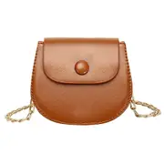 2 Pcs Spring And Summer Chain Small Round Bag Shoulder Bag Diagonal Bag Mini Female Bag Simple Solid Color Messenger Bag