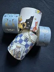 Alice In Wonderland Washi Tape Lot Set Dinah Dormouse Cheshire Cat