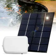Solar Powered Air Pump Kit 6V 2W Solar Panel Air Pump Aerator Oxygenator