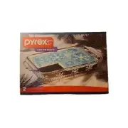 New Pyrex Serveware 2 Piece Basket Serving Set 3 Quart Limited Edition Snowflake