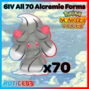 ✨Shiny All 70 Alcremie 6IV✨ Pokemon Scarlet & Violet Fast Trade Indigo Disk