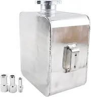 Car Radiator 2.5L Aluminum Overflow Recovery Tank Bottle Universal Car Water Coolant Radiator Radiator(SILVER)