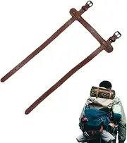 Leather Blanket Strap - Picnic Blanket Mat Leather Strap | Adjustable Motorcycle Blanket Straps for Picnics, Beaches, Motorcycle