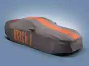 Ford OEM For 21-23 Mustang | Mach 1 Nylon Dark Gray w/ Orange Logos Car Cover