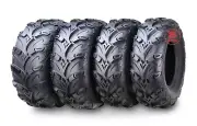WANDA Premium 8 Ply UTV ATV Tires 23x8-11 front & 24x10-11 Rear Mud Sling