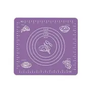 Purple Reusable Non-Stick Silicone Rolling Dough Mat Cake Pastry Baking Fondant Sheet