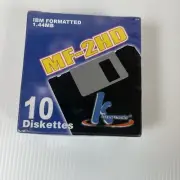 KHypermedia Formatted IBM 1.44 MB MF-2HD 3.5" Diskettes ~ Sealed 10 Pack Discs